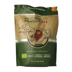 Faunus Nutrition Proteine gefermenteerd vanille bio 900.00 Gram
