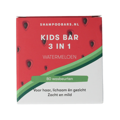 Shampoobars 3-in-1 Kids bar watermeloen 60.00 Gram