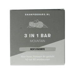 Shampoobars 3-in-1 Bar mountain 60 Gram