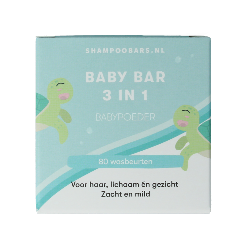 Shampoobars 3-in-1 Baby bar babypoeder 60 Gram