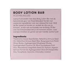 Shampoobars Body lotion bar rozenblaadjes 45 Gram