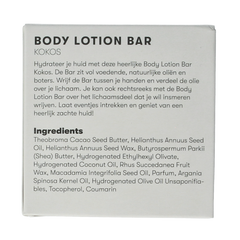 Shampoobars Body lotion bar kokos 45.00 Gram