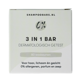 Shampoobars Bar 0% 3-in-1 neutraal 60 Gram