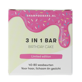 Shampoobars 3 in 1 bar birthday cake 60 Gram