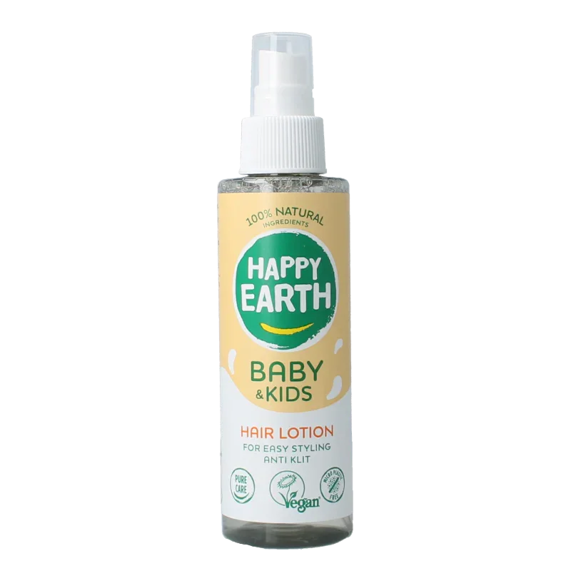 Happy Earth Hairlotion voor baby & kids 150 Milliliter