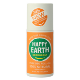 Happy Earth Pure deo roll-on rose petitgrain 75 Milliliter