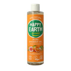 Happy Earth Pure showergel rose petitgrain 300 Milliliter