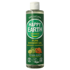 Happy Earth Douchegel bergamot cedarwood 300.00 Milliliter