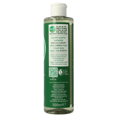 Happy Earth Douchegel bergamot cedarwood 300 Milliliter