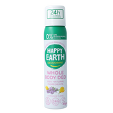 Happy Earth Deodorant bodyspray lavender ylang 100 Milliliter
