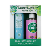 Happy Earth Giftset Cedar Lime Doucheg & Lavender Ylang Handz 1.00 Stuks