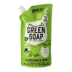 Marcel's Green Soap Allesreiniger spray basilicum & vertivert gras nav 500 Milliliter