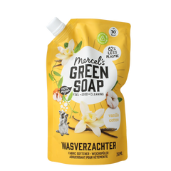 Marcel's Green Soap Wasverzachter vanille & katoen navulling 750.00 Milliliter