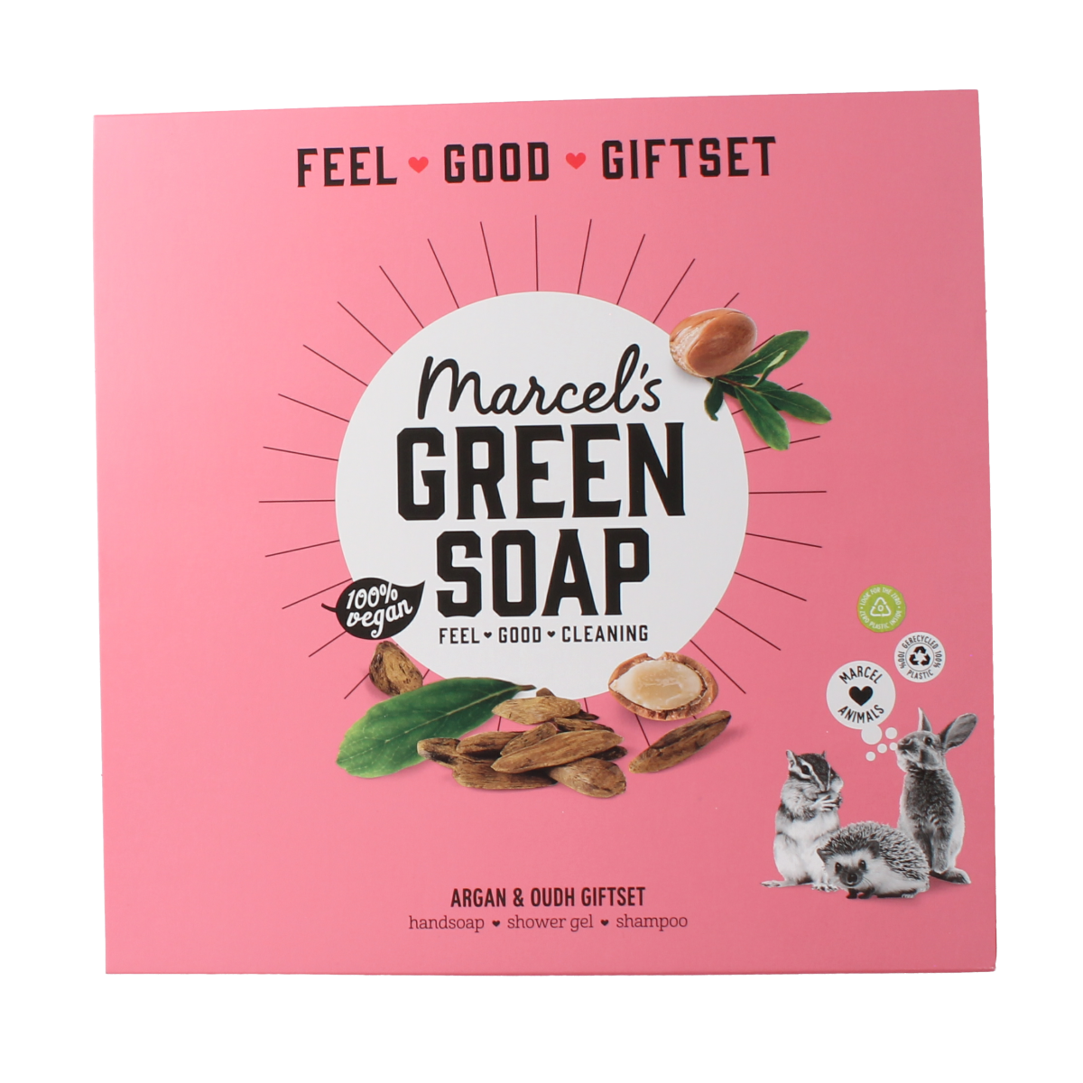 Marcel's Green Soap Giftbox argan & oudh 1.00 Stuks