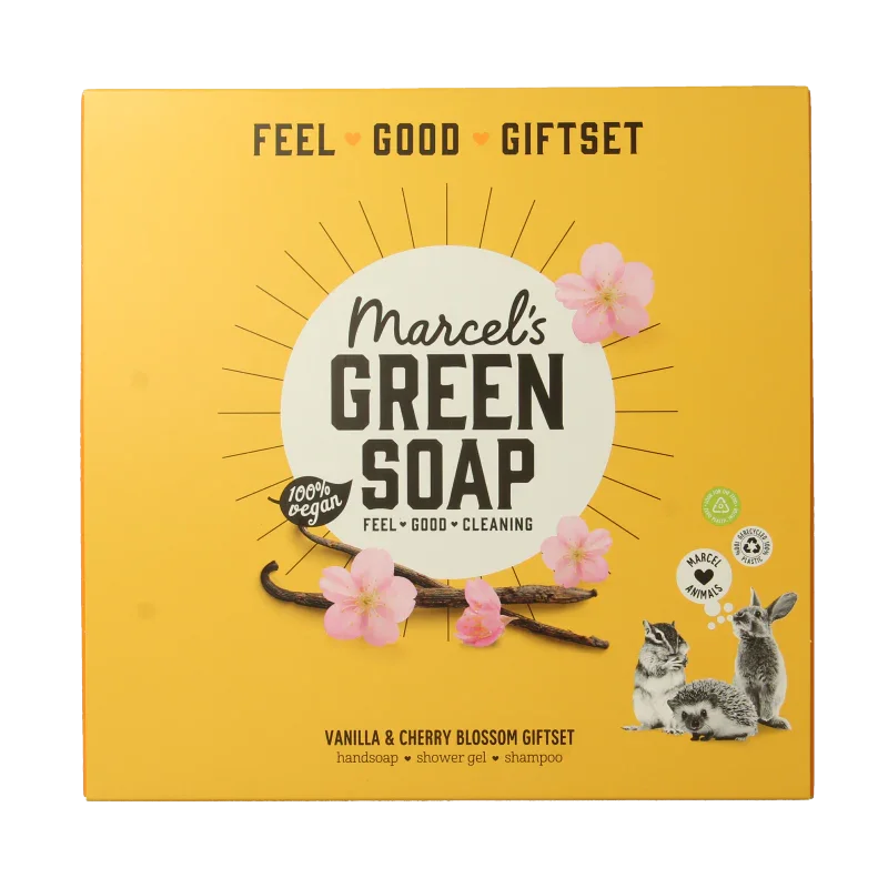 Marcel's Green Soap Giftset vanille & kersenbloesem 1 Set