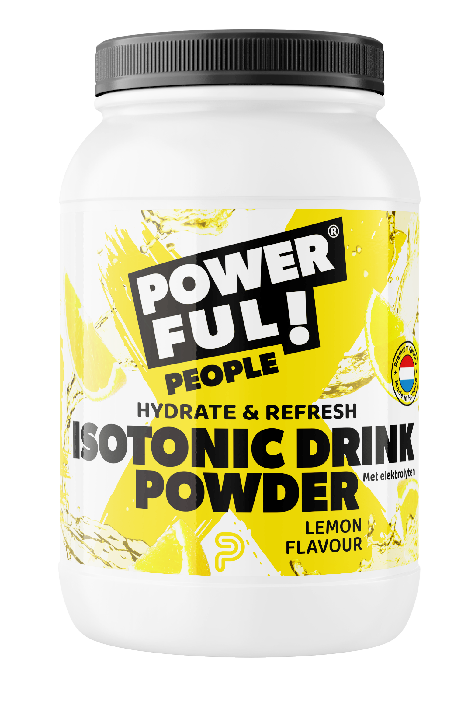 Powerful People Isotonic drink powder lemon flavour 500.00 Gram
