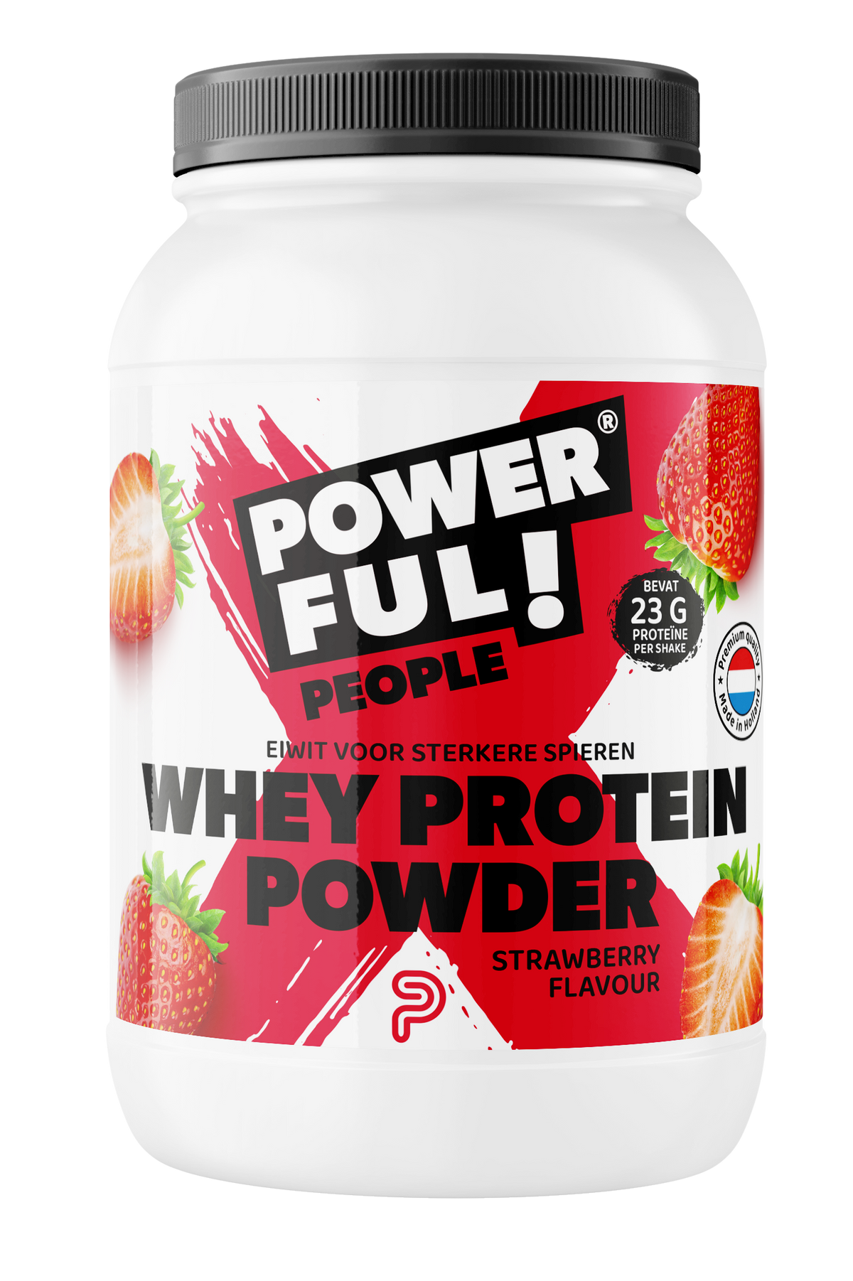 Powerful People Whey protein powder strawberry 400.00 Gram