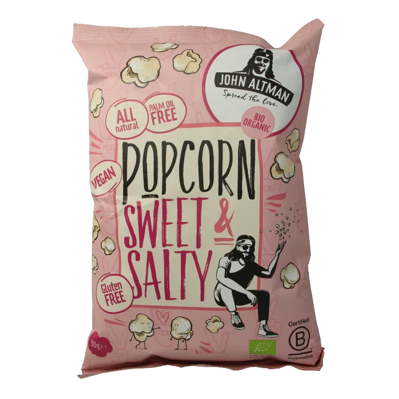 John Altman Popcorn sweet & salty bio 90 Gram