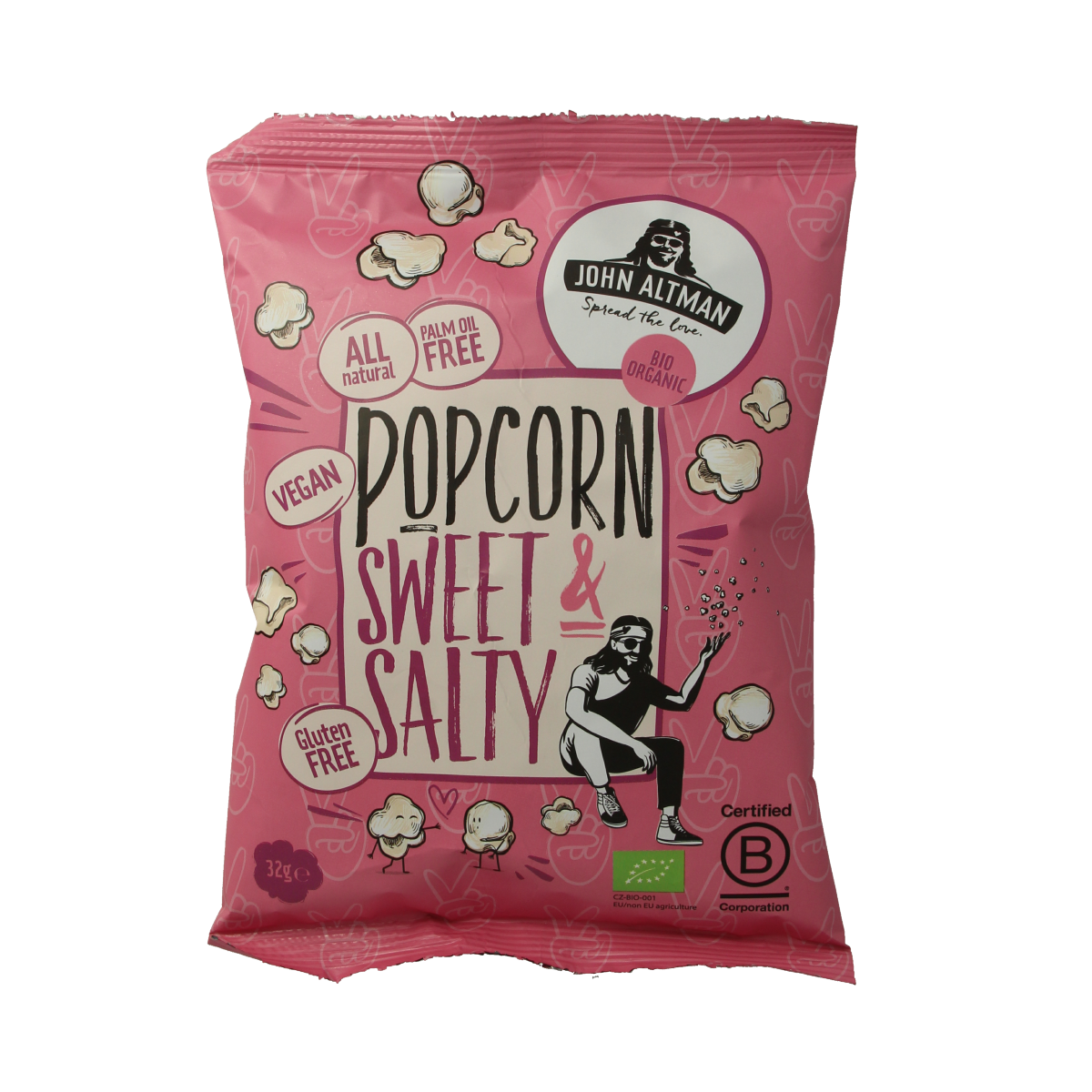 John Altman Popcorn sweet & salty bio 32.00 Gram