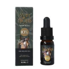 Zendrops CBD olie paarden 10% hennepzaadolie 10 Milliliter