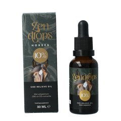 Zendrops CBD olie paarden 10% hennepzaadolie 30 Milliliter