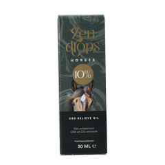 Zendrops CBD olie paarden 10% hennepzaadolie 30 Milliliter