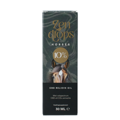 Zendrops CBD olie paarden 10% hennepzaadolie 30.00 Milliliter