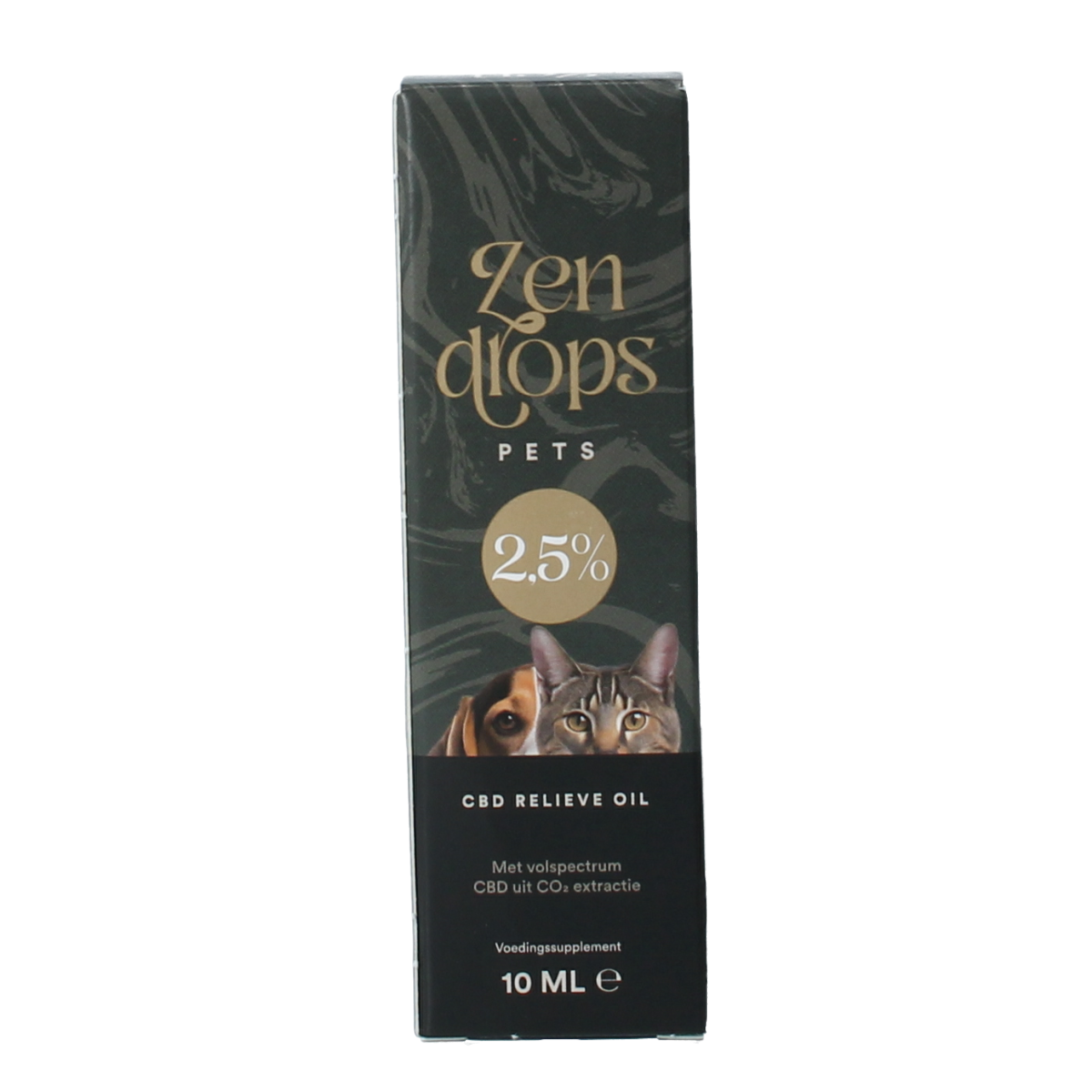 Zendrops CBD olie huisdieren 2.5% hond en kat 10.00 Milliliter