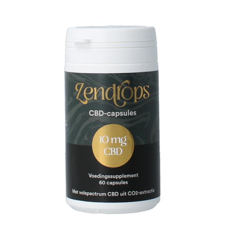 Zendrops CBD capsules 10mg hennepzaadolie 60 Capsules