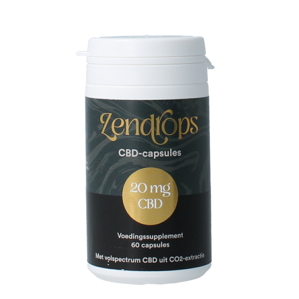 Zendrops CBD capsules 20mg hennepzaadolie 60.00 Capsules