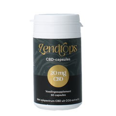 Zendrops CBD capsules 20mg hennepzaadolie 60.00 Capsules