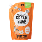Marcel's Green Soap Handzeep sinaasappel & jasmijn navulling 1000.00 Milliliter