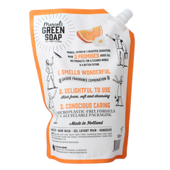 Marcel's Green Soap Handzeep sinaasappel & jasmijn navulling 1000 Milliliter