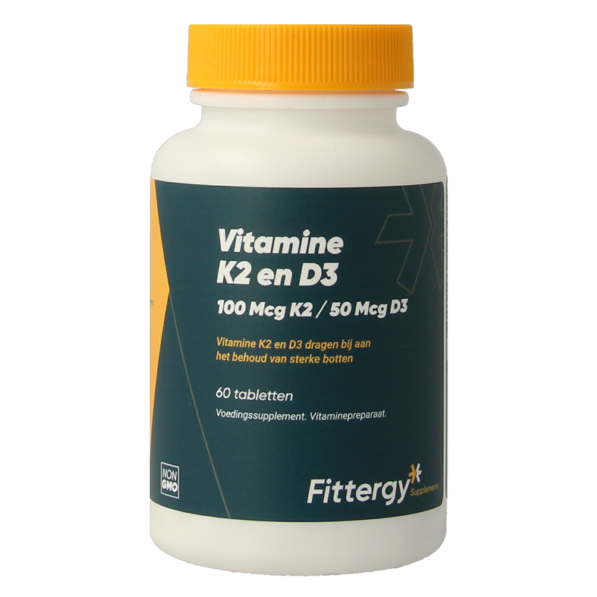 Fittergy K2 (100mcg) en D3 (50mcg) 60.00 Tabletten