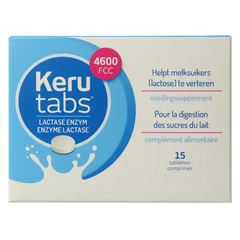 Kerutabs Lactase enzym 4600 FCC 15 Tabletten