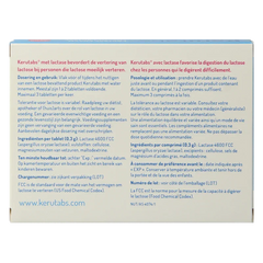 Kerutabs Lactase enzym 4600 FCC 15 Tabletten