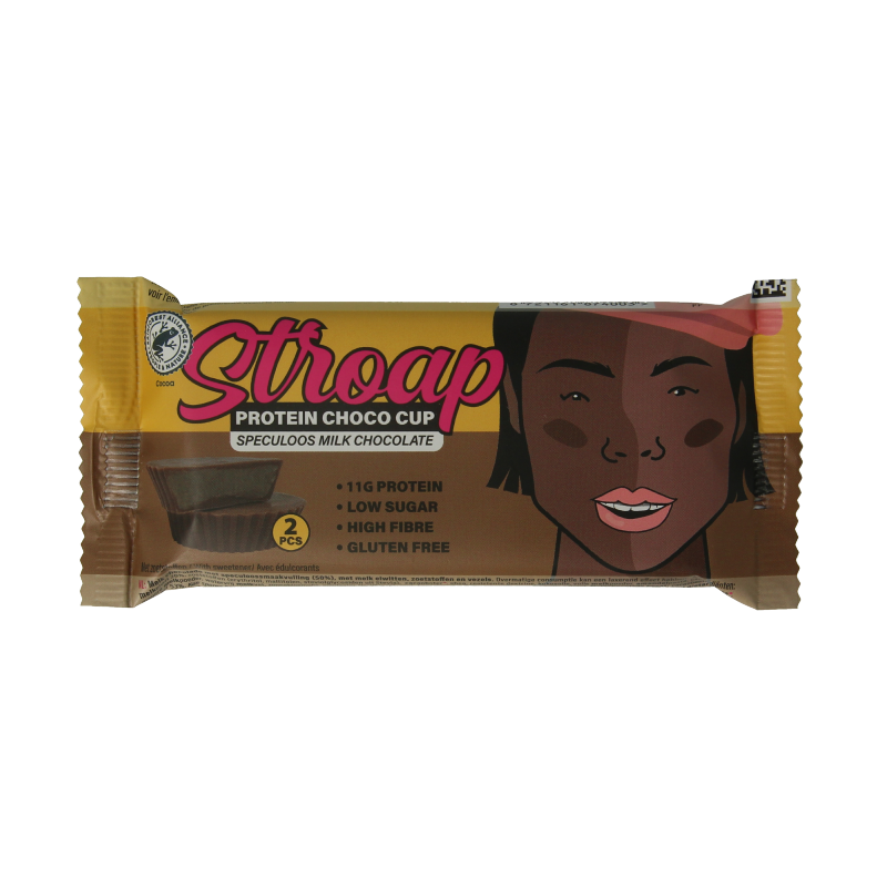Stroap Protein choco cup speculoos milk chocolate 42 Gram