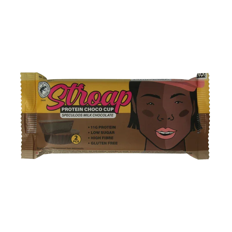 Stroap Protein choco cup speculoos milk chocolate 42 Gram