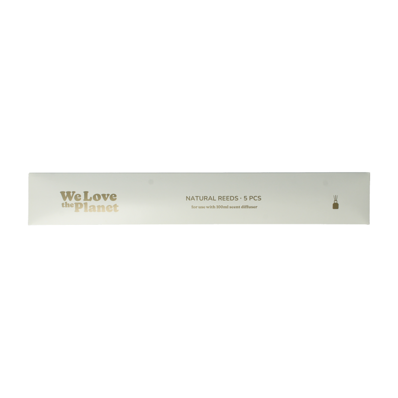 We Love The Planet Natural reeds geurstokjes voor 100ml diffuser 5 Stuks