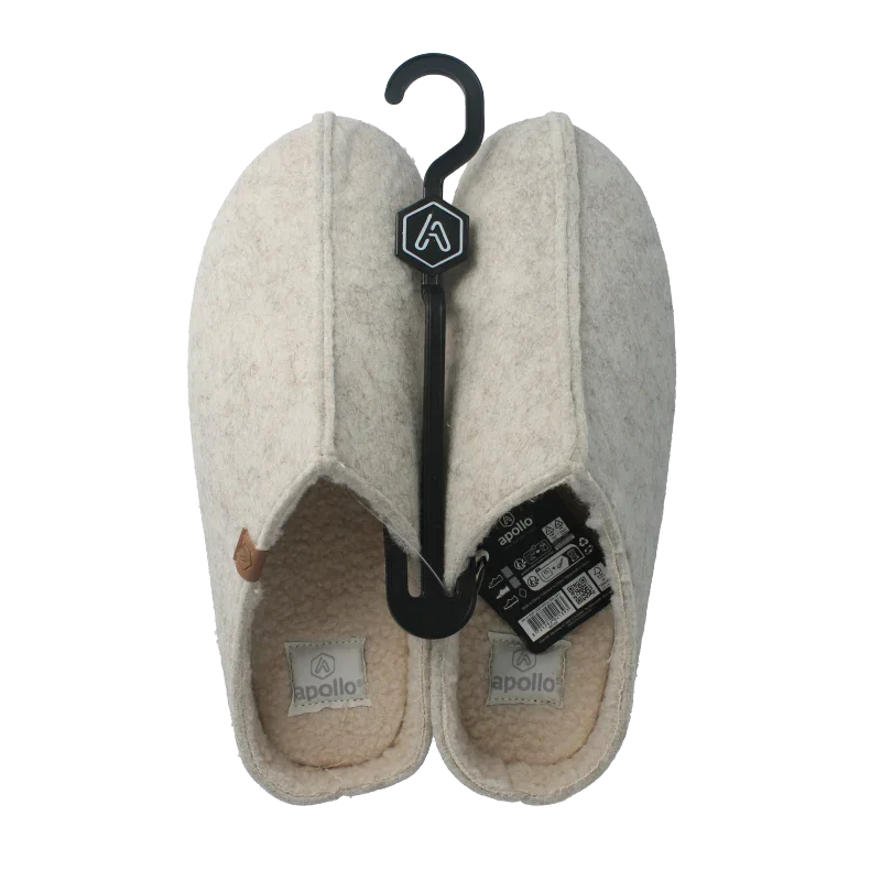 Apollo Zweedse slof beige 41/42 dames 1 Paar
