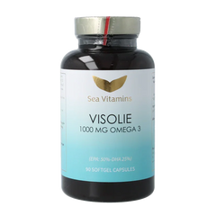 Sea Vitamins Omega 3 visolie strong met vitamine E 90.00 Vegetarische capsules