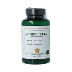 Liever Gezond Venkel zaad capsules fennel seed 100.00 Vegetarische capsules