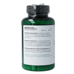 Liever Gezond NAC n-acetyl cysteine 600mg 60.00 Vegetarische capsules