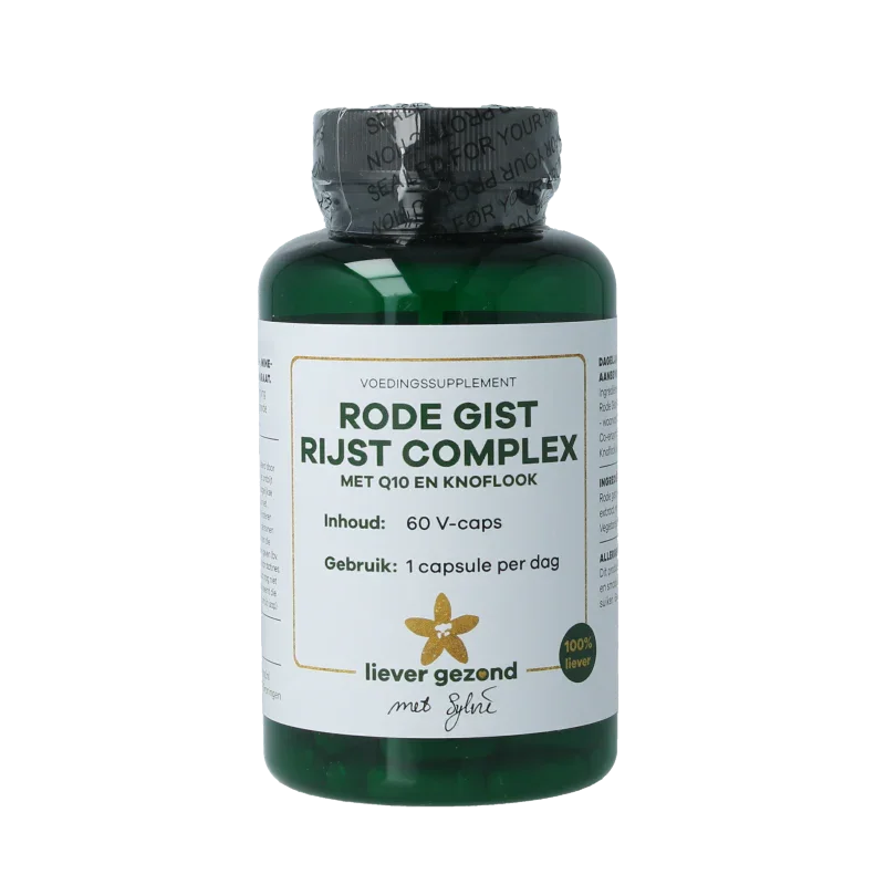 Liever Gezond Rode gist rijst complex Q10 60.00 Vegetarische capsules