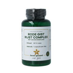 Liever Gezond Rode gist rijst complex Q10 60.00 Vegetarische capsules