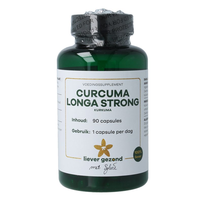 Liever Gezond Curcuma longa strong/ kurkuma 90 Vegetarische capsules