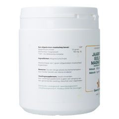 Liever Gezond Golden magnesium poeder jaarrond 500 Gram