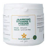 Liever Gezond Vitamine C poeder zuur jaarrond 500 Gram