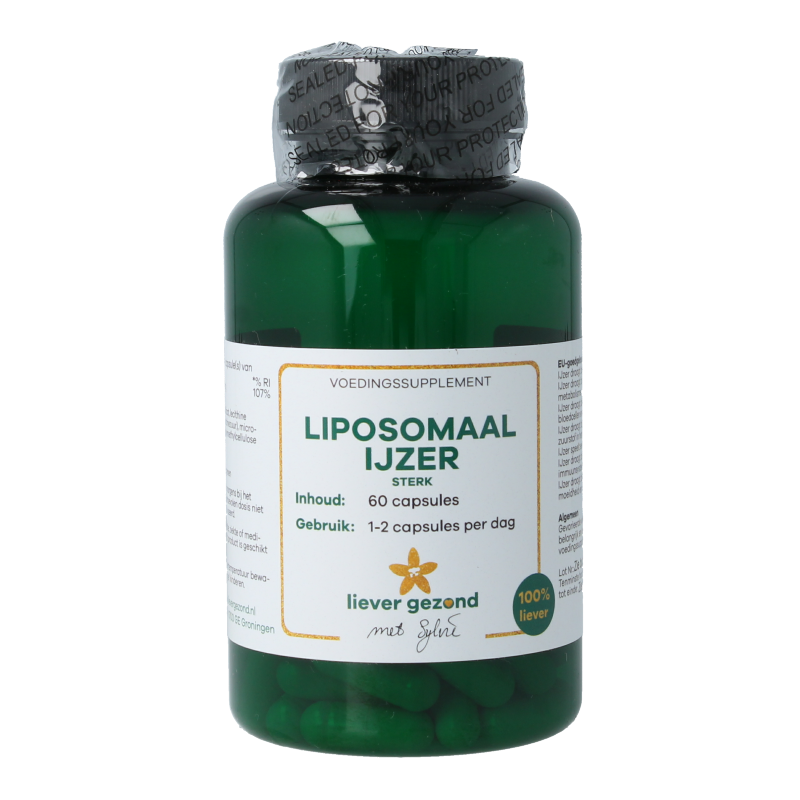 Liever Gezond Liposomaal ijzer sterk 60 Vegetarische capsules