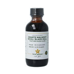 Liever Gezond Zwarte walnootschil tinctuur clark 60.00 Milliliter